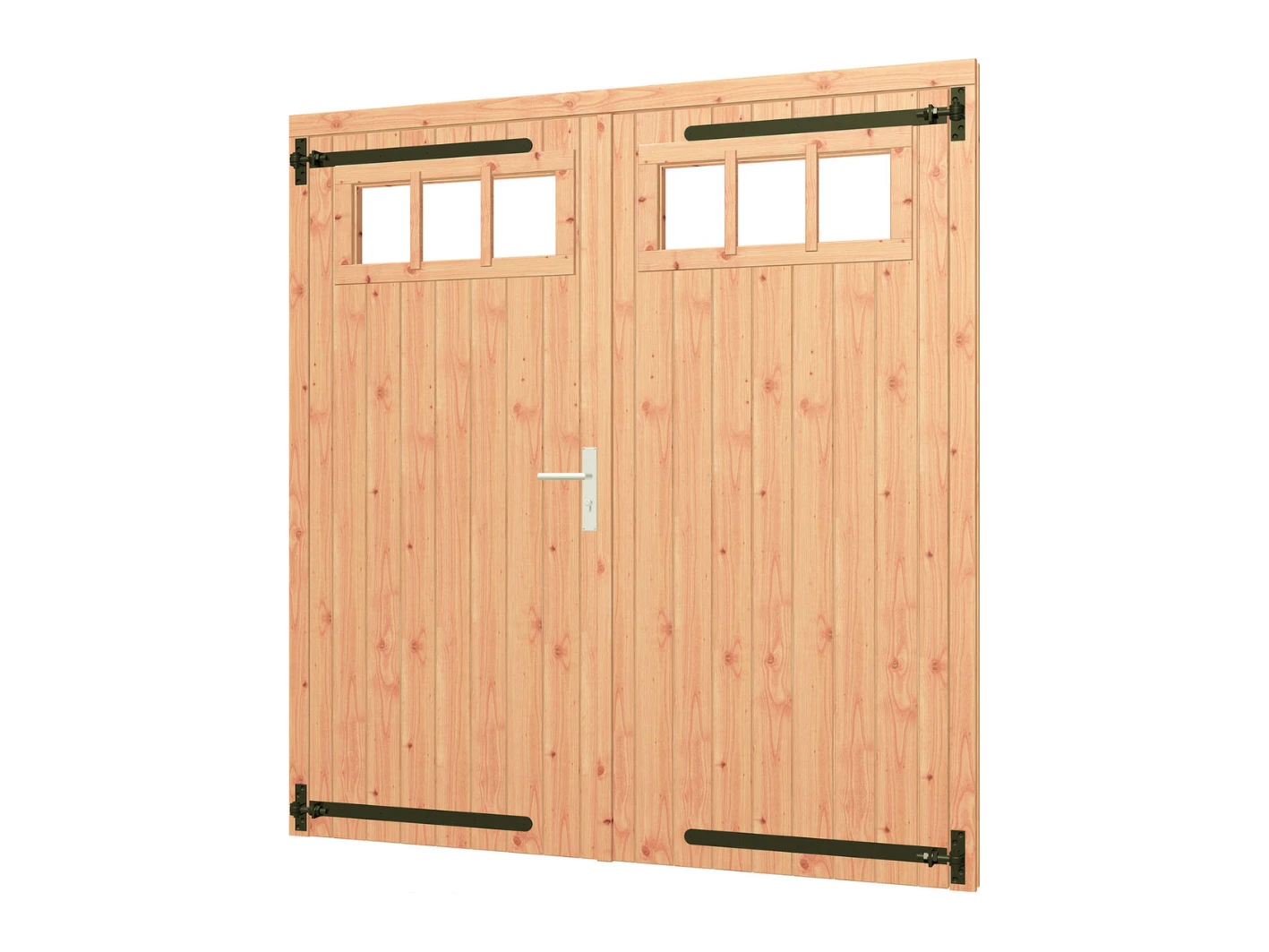 Trendhout Opgeklampte Dubbele Deur met Bovenraam 190 x 202 cm - Afbeelding 1